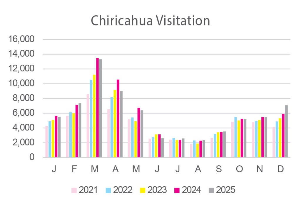 Chiricahua National Park Visitation